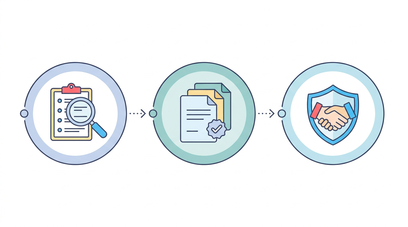 3-Step Process: Diagnose in 60s, Compare Proposals, Hire Verified Partner